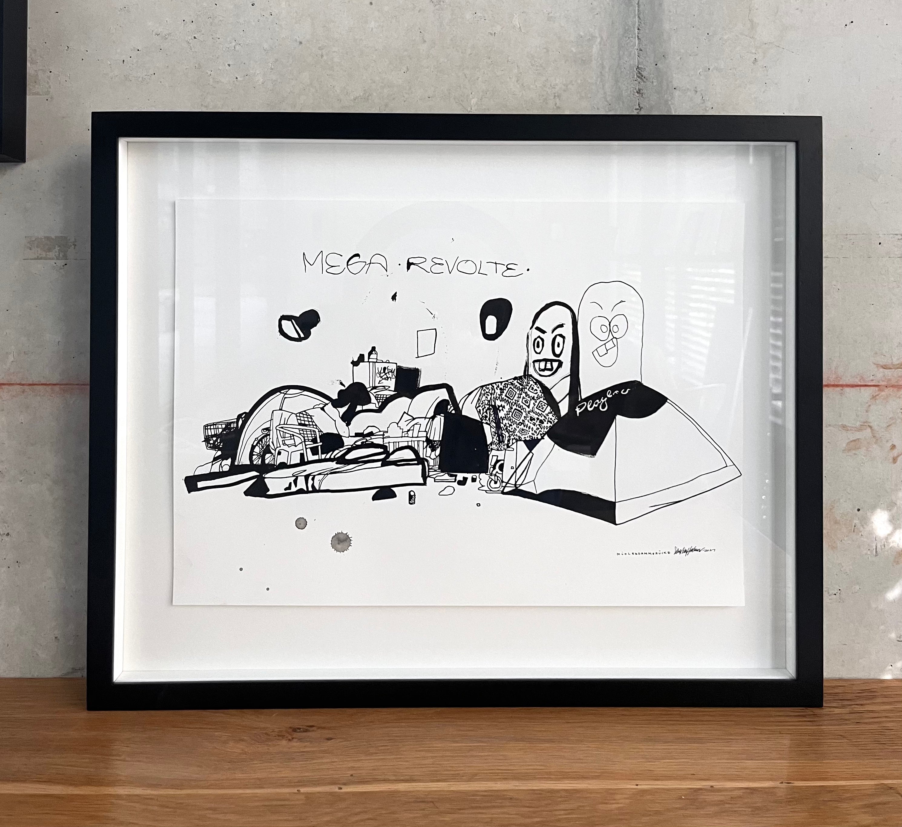 Haslauer Zeichnung Mühlendammbrücke