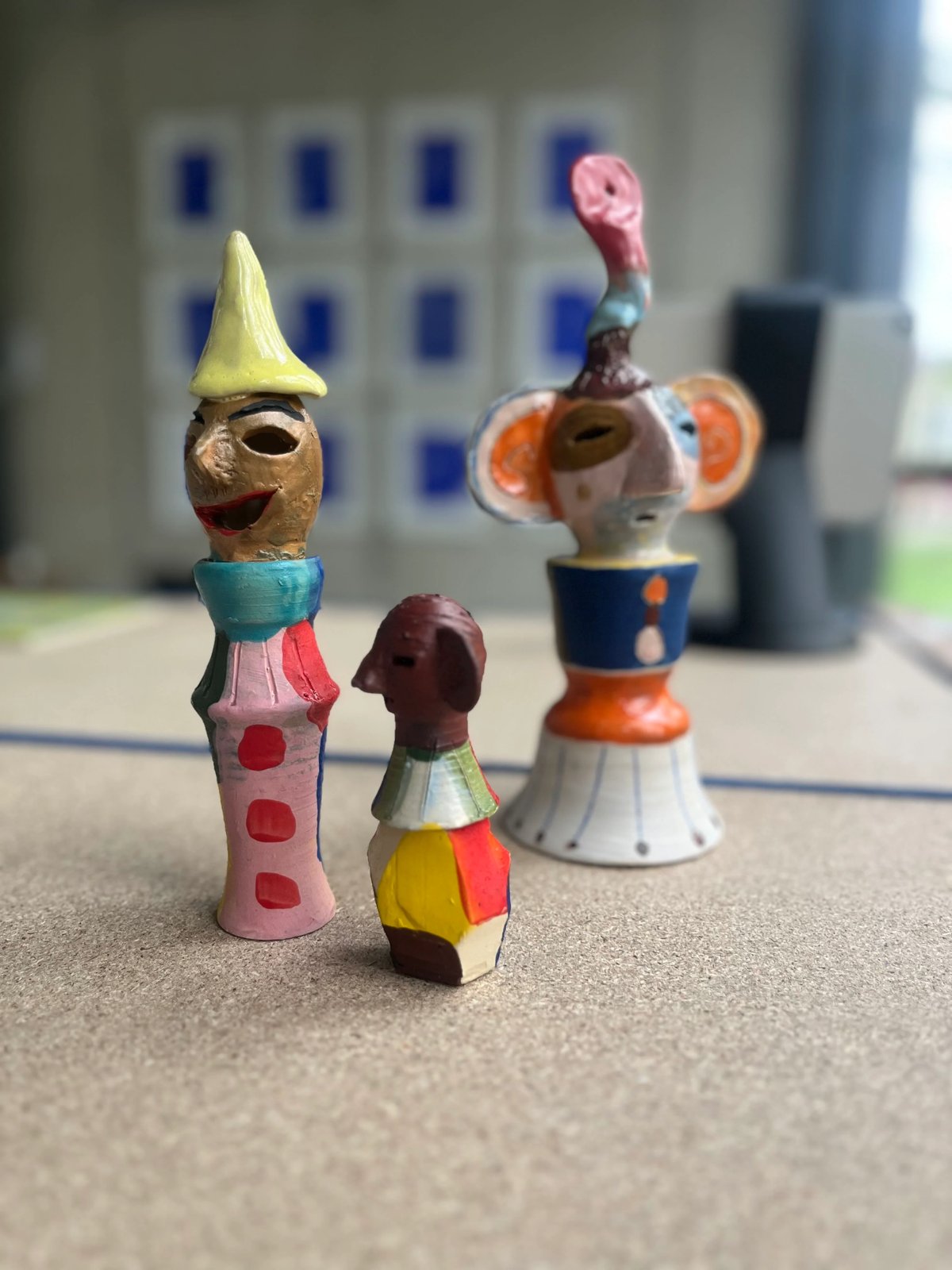 Keramikskulpturen von 44flavours: Pipoca, Aquino und Fofão