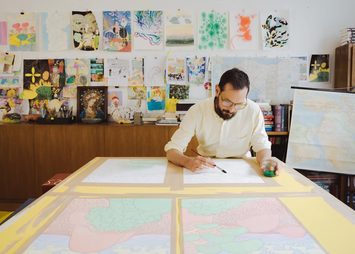 Philipp Deines bei der Arbeit (Foto: Anna Tiessen)
