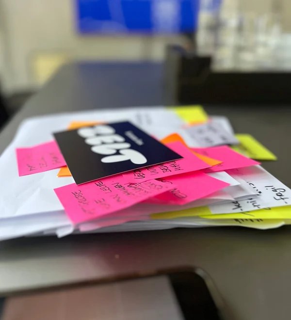 Notizen und Ideen im Zelt